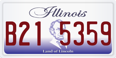 IL license plate B215359