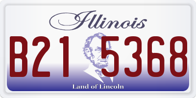 IL license plate B215368