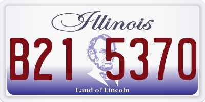 IL license plate B215370