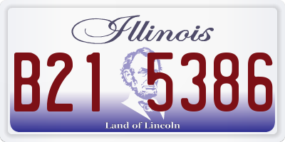 IL license plate B215386