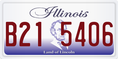 IL license plate B215406
