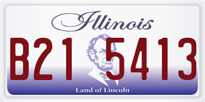 IL license plate B215413
