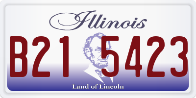 IL license plate B215423