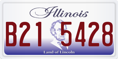 IL license plate B215428