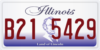 IL license plate B215429