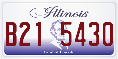 IL license plate B215430