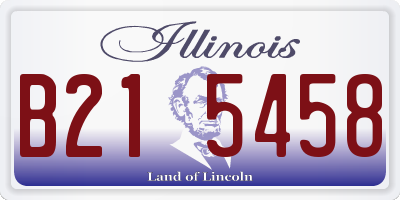 IL license plate B215458