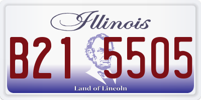 IL license plate B215505