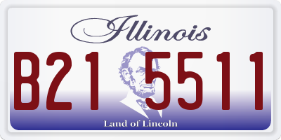 IL license plate B215511
