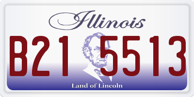 IL license plate B215513