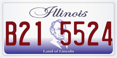 IL license plate B215524