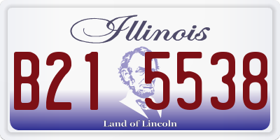 IL license plate B215538