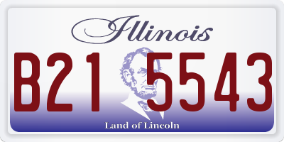 IL license plate B215543