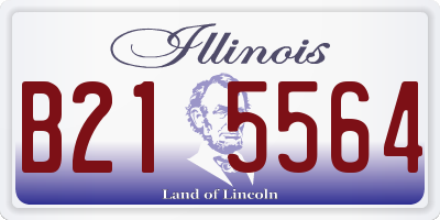 IL license plate B215564