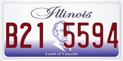 IL license plate B215594