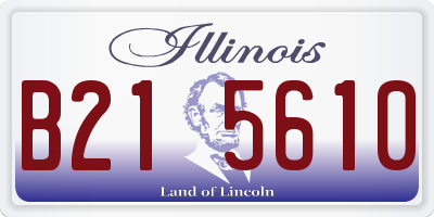 IL license plate B215610