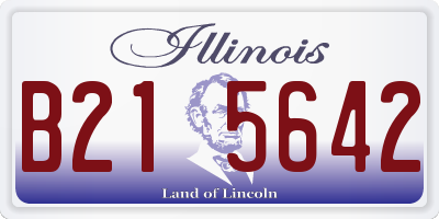 IL license plate B215642