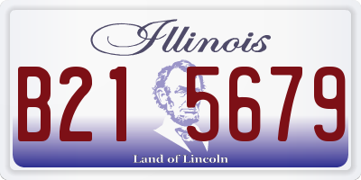 IL license plate B215679