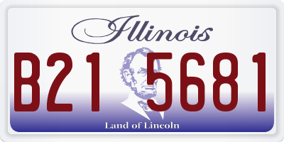 IL license plate B215681