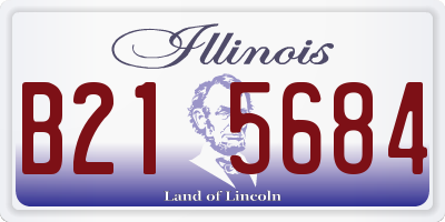 IL license plate B215684