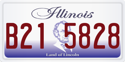 IL license plate B215828