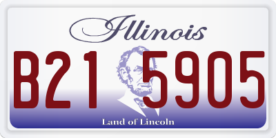 IL license plate B215905