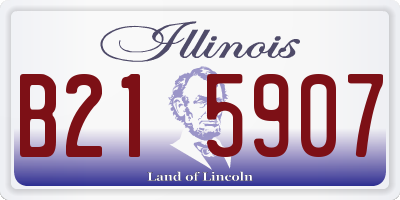 IL license plate B215907