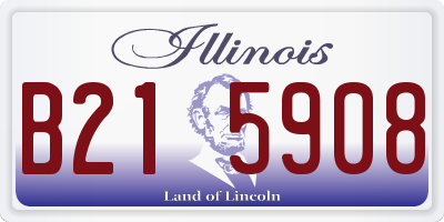 IL license plate B215908