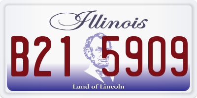 IL license plate B215909