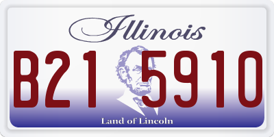 IL license plate B215910