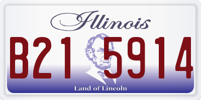 IL license plate B215914