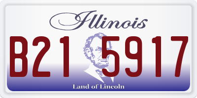 IL license plate B215917