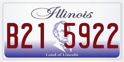 IL license plate B215922