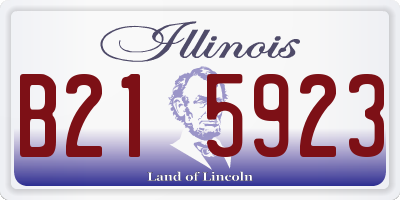 IL license plate B215923