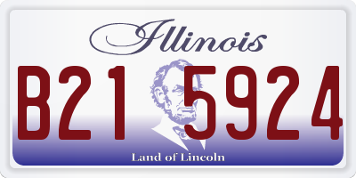 IL license plate B215924