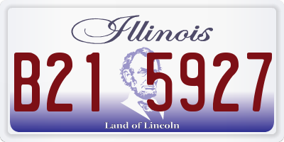 IL license plate B215927