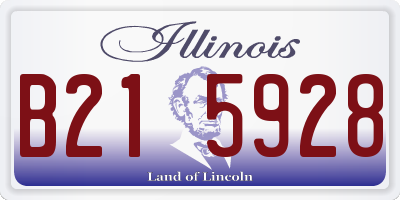 IL license plate B215928
