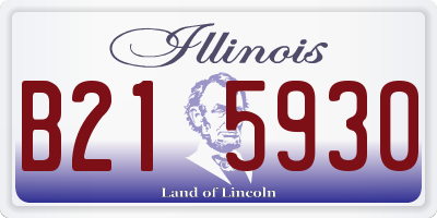 IL license plate B215930