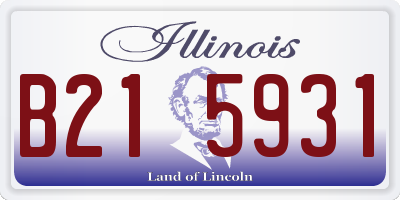 IL license plate B215931