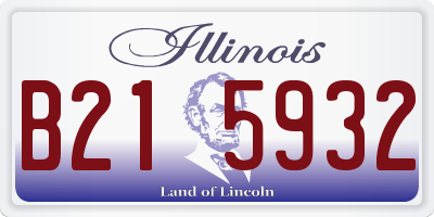 IL license plate B215932