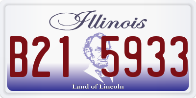 IL license plate B215933