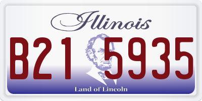 IL license plate B215935