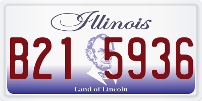 IL license plate B215936