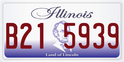 IL license plate B215939