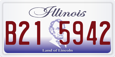 IL license plate B215942