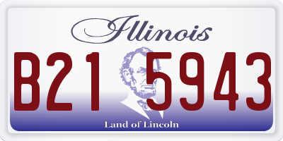 IL license plate B215943