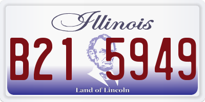 IL license plate B215949