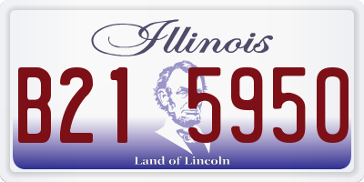 IL license plate B215950