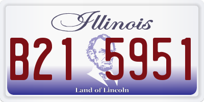 IL license plate B215951