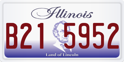 IL license plate B215952